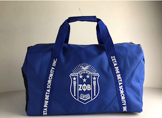 zeta phi beta duffle bag